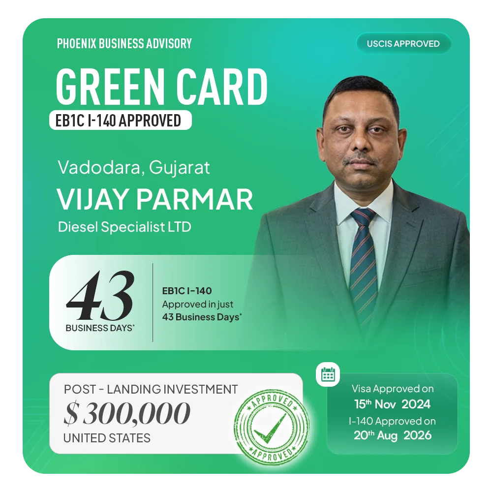 Vijay Kumar Parmar Green Card approval